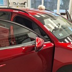 Beim Folieren der Scheiben